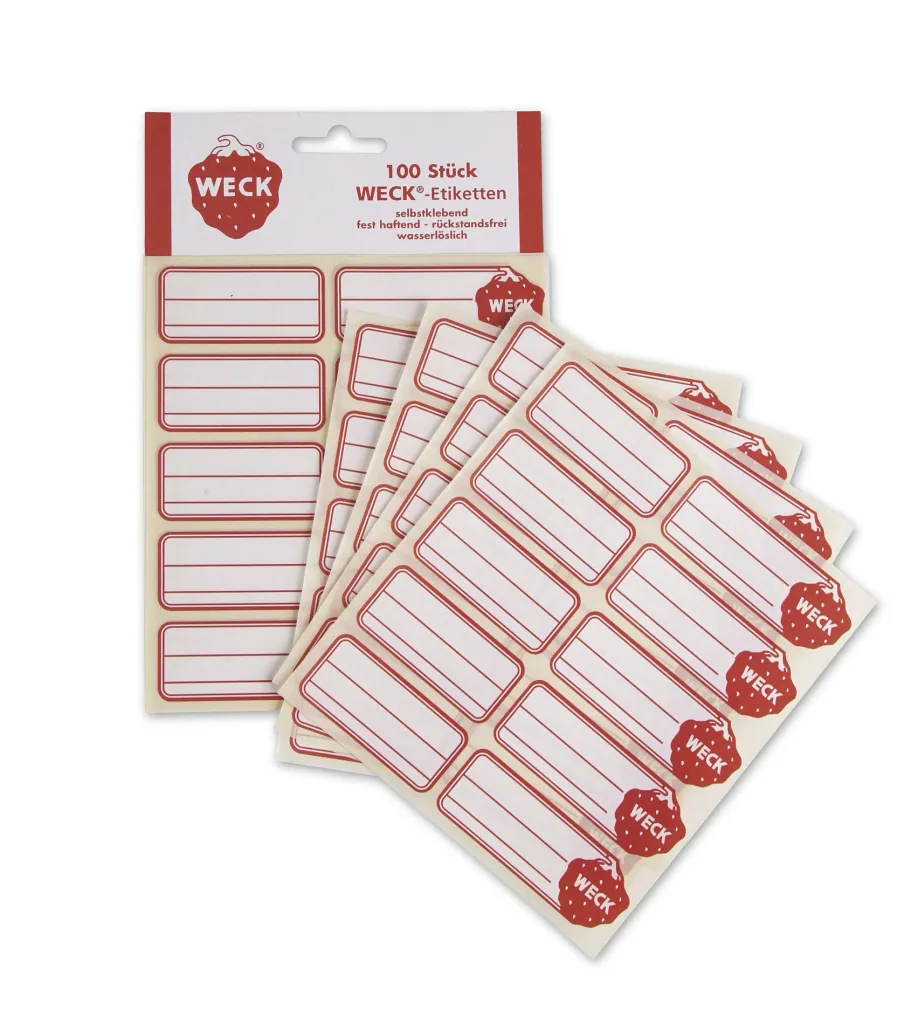 Water-soluble labels, 100 pieces