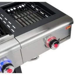 Triton maxX PTS 3.1 gas grill in motorhome - LED-illuminated control knobs - Suitable for 12 people