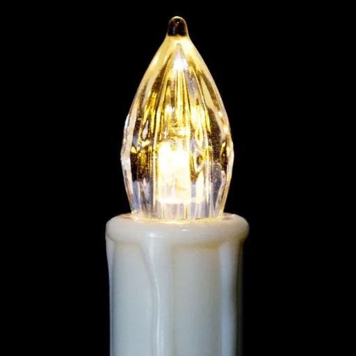 LED Christmas tree candles 20 pieces Christmas tree lighting - warm white - including remote control with timer and 20 batteries