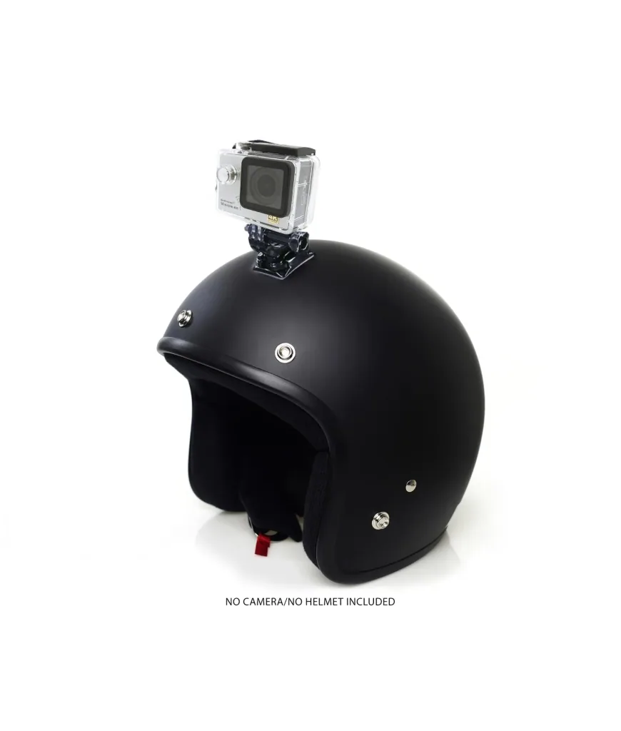 Helmet mount for action cameras