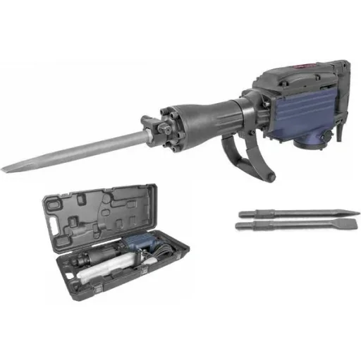 Demolition hammer MH1600 including chisel with additional pointed chisel