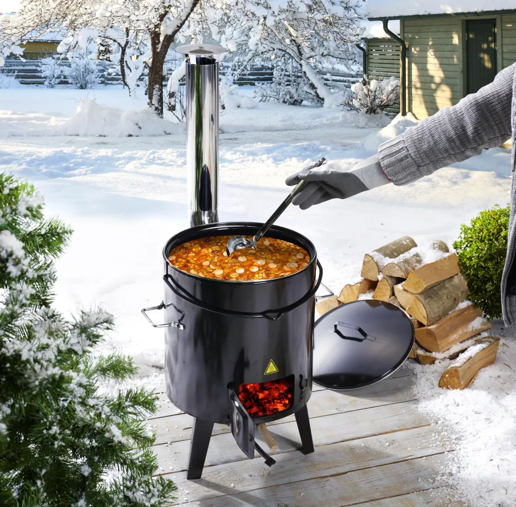 Goulash cannon, goulash oven, stew oven, "Szeged" + FREE: Ladle, stainless steel, 23 cm
