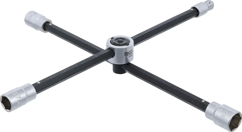 Wheel cross wrench with joint