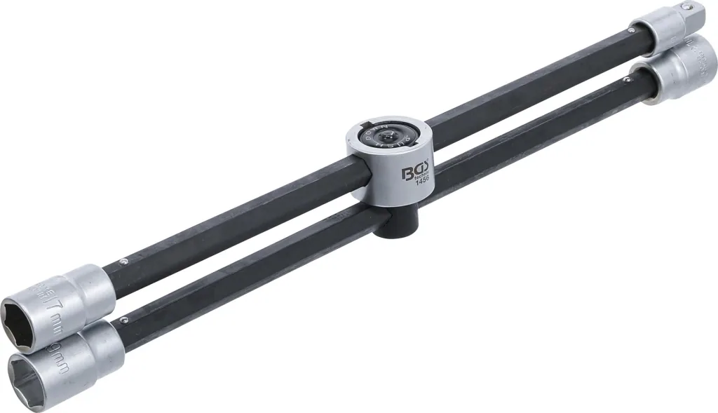 Wheel cross wrench with joint