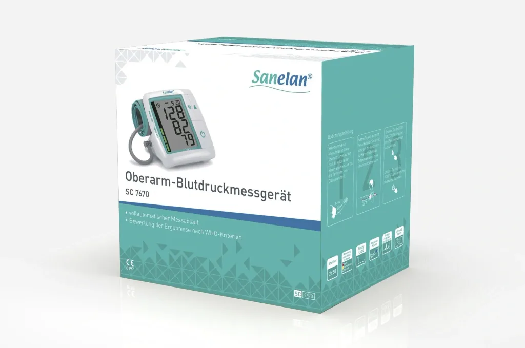 Upper arm blood pressure monitor