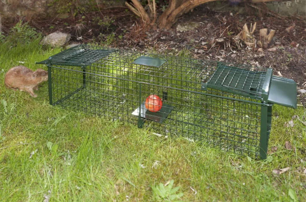 Live trap "1" with sliding lock, approx. 103 x 27 x 27 cm