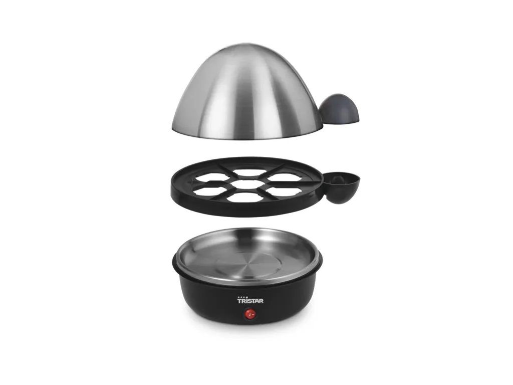 Egg cooker with stainless steel hood EK-3076