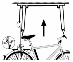 Bicycle lift "Strong" - load capacity up to 57 kg