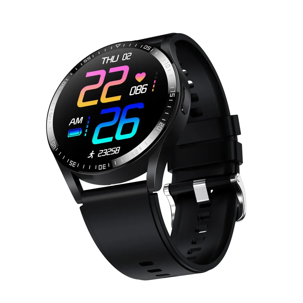 Bluetooth Smartwatch with heart rate, blood pressure and blood oxygen sensor, IPS display