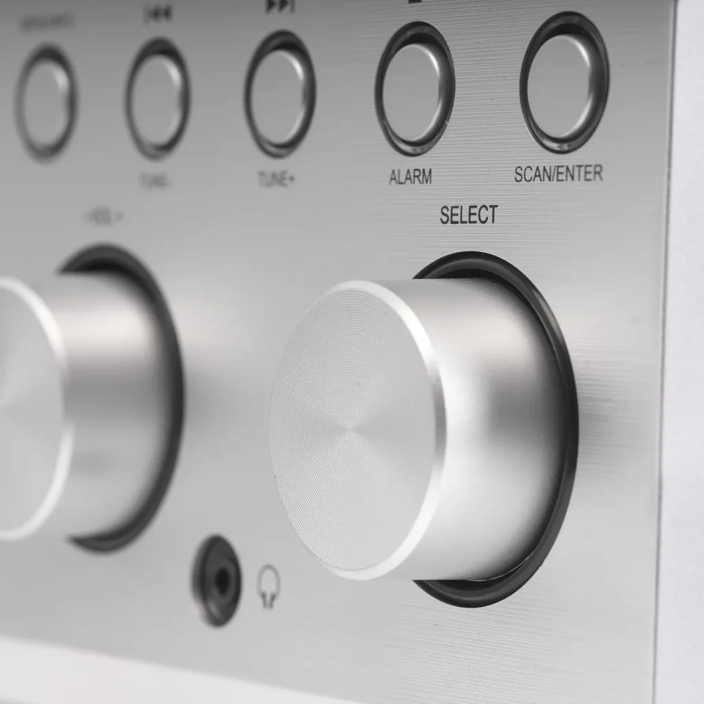 DAB+ and FM micro stereo system with Bluetooth, USB charging port and USB MP3 playback