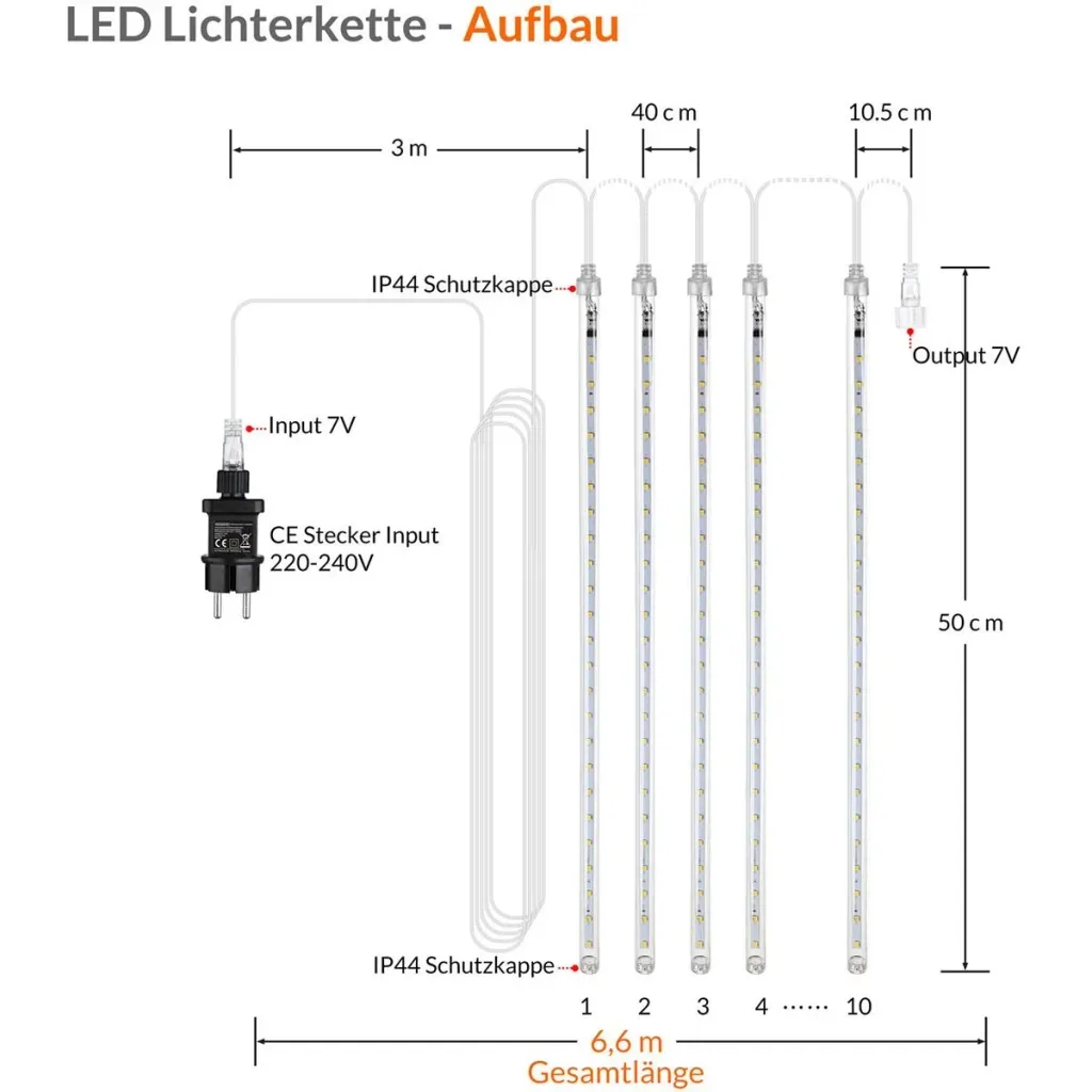 Icicle lighting 480 LED - 360cm - cold white