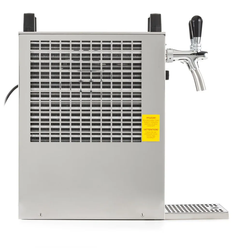 Beer dispenser, Beer machine Kontakt 40 / K PROFI 2-line, 50 liter/h, stainless steel housing, Green Line