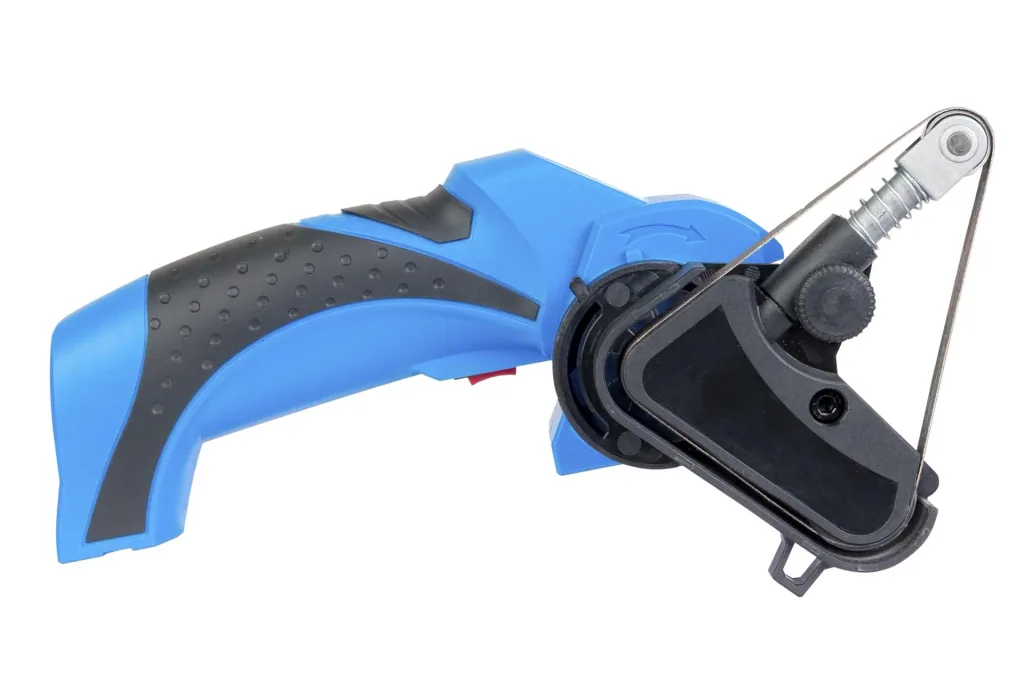 Cordless grinder and sharpener 7.2 Volt + 5-piece sanding belt set FREE