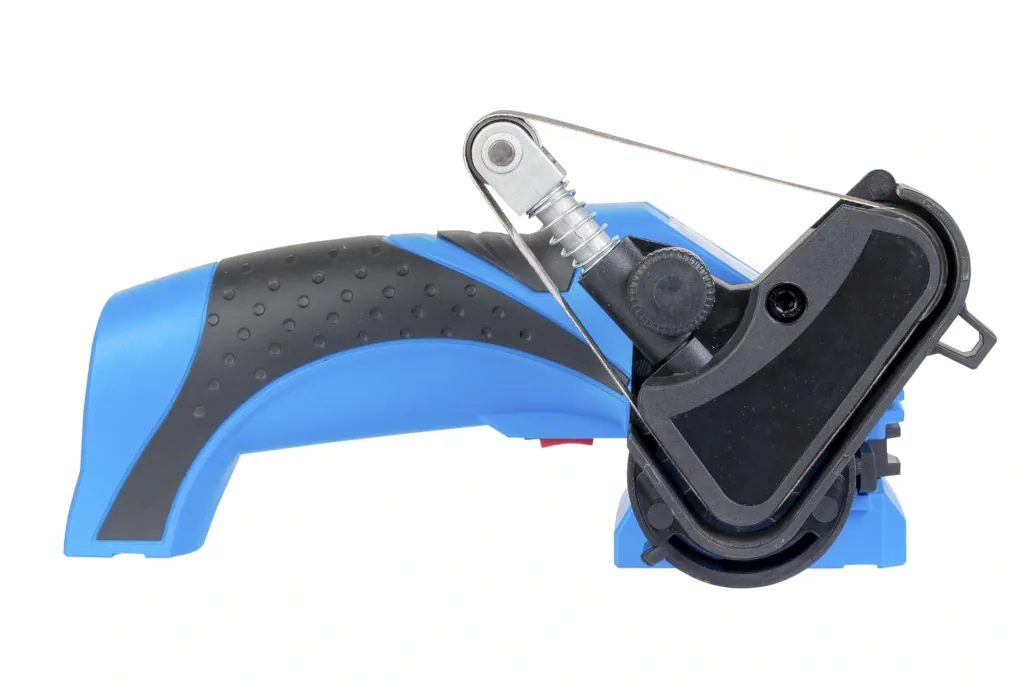 Cordless grinder and sharpener 7.2 Volt + 5-piece sanding belt set FREE