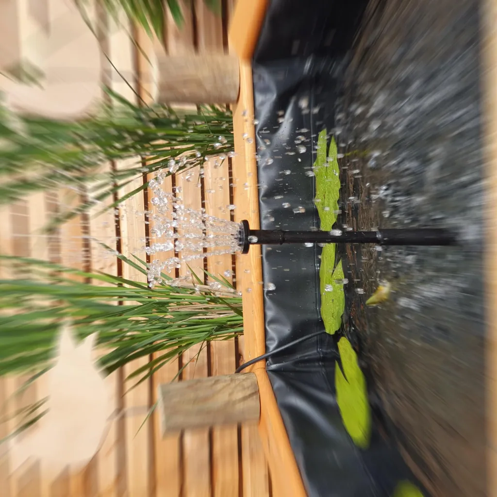 Hexagonal raised pond 200 cm solar