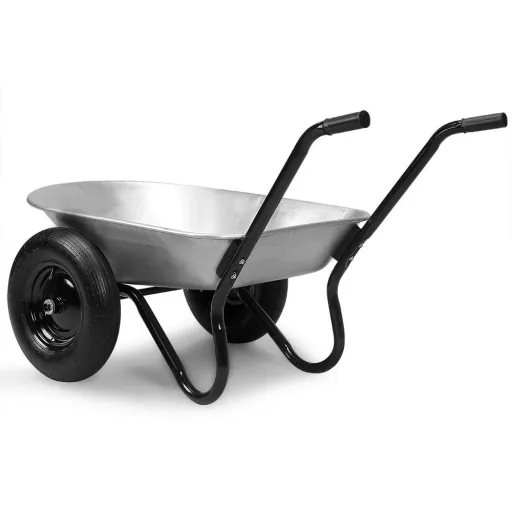 Wheelbarrow 150 kg with pneumatic tires - galvanized