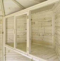 Bird cage for octagonal aviary