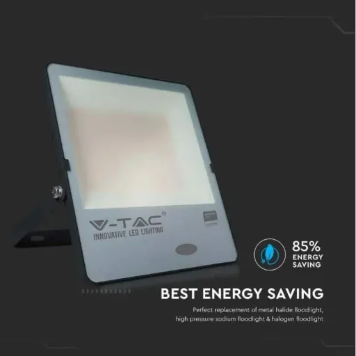 VT-167S LED Floodlight with Day/Night Sensor - 150 W - 15000 Lm - 4000K - Black