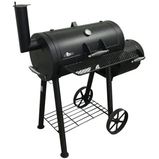 Charcoal Grill Smoker Edmonton 121x122x55cm Black