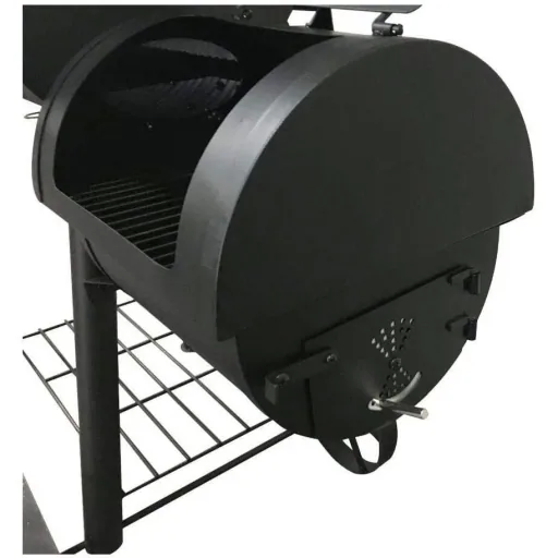 Charcoal Grill Smoker Edmonton 121x122x55cm Black