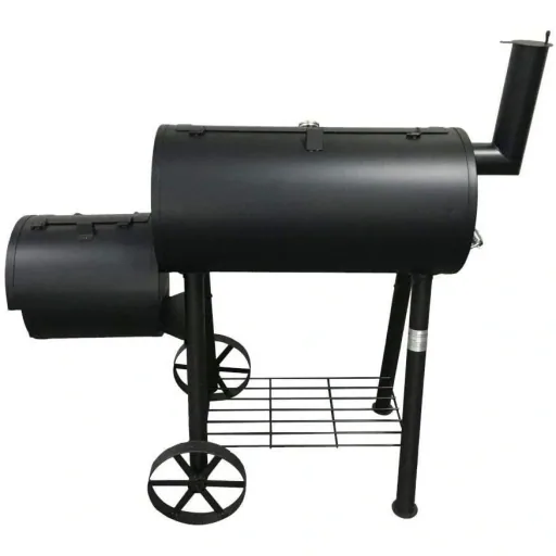 Charcoal Grill Smoker Edmonton 121x122x55cm Black