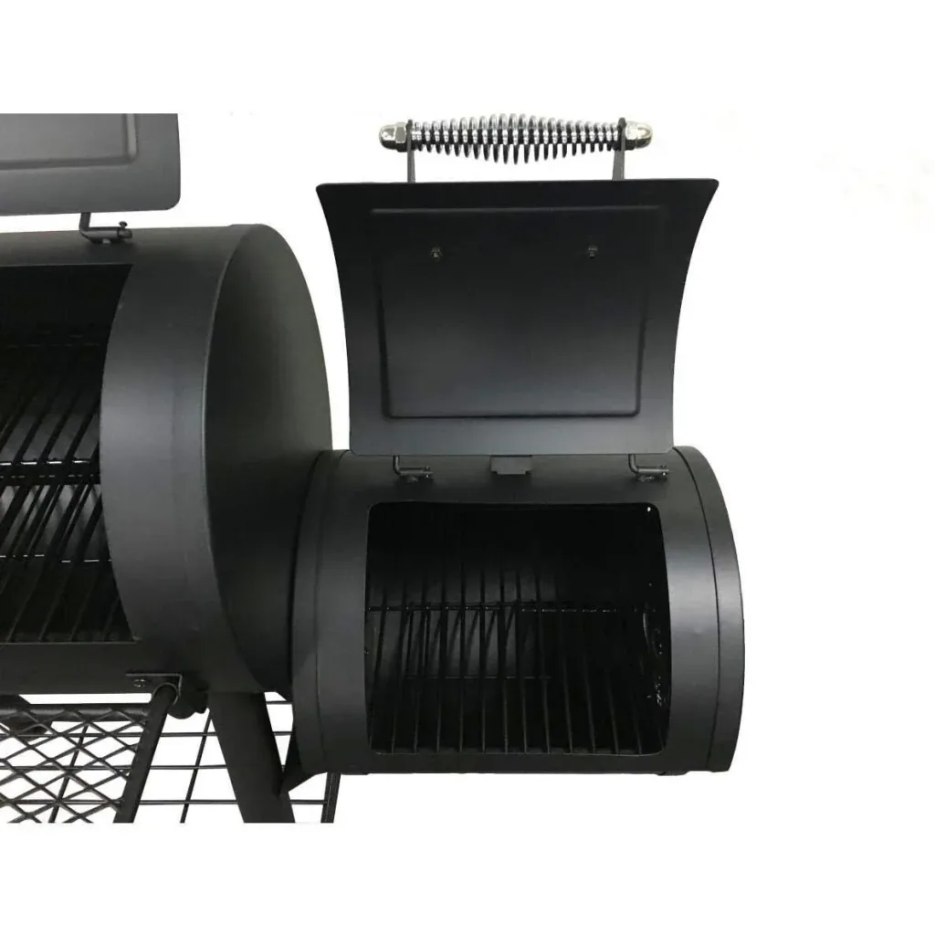 Charcoal Grill Smoker Edmonton 121x122x55cm Black