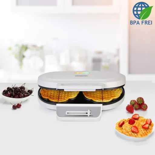 Waffle iron - 1200 W - heart shape