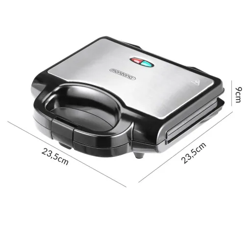 Sandwich iron XL black/silver 750W