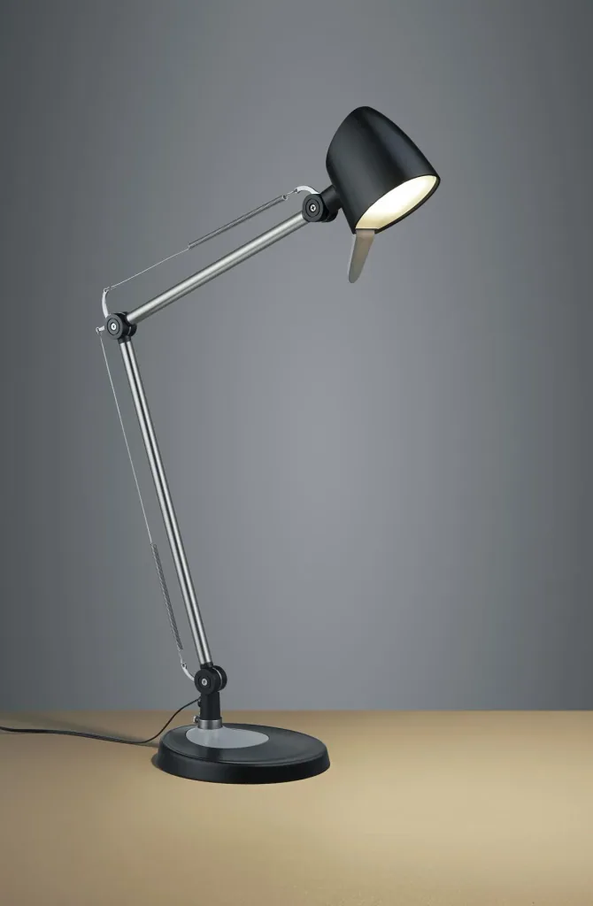 LED clamp/table/wall light RADO, 5W LED, 550 lm, 3000+4000+5000K, black/grey, 4-way TOUCH