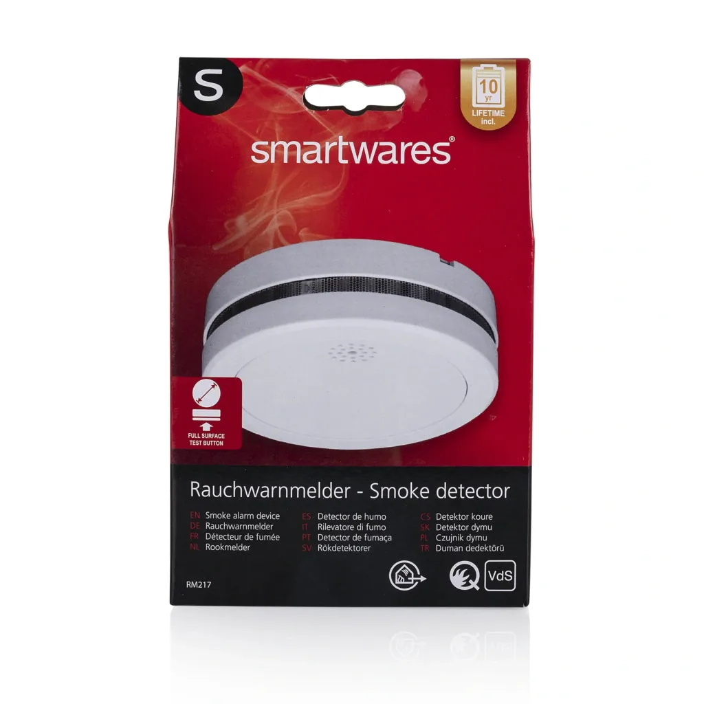 Smoke detector with 10-year battery