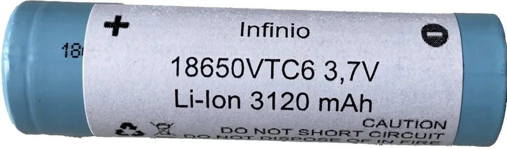 Lithium-ion battery with 3120 mAh and 3.7 Volt - box of 2