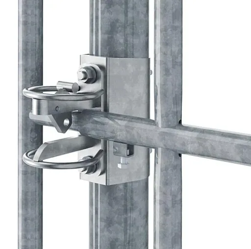 Lock bracket for pasture gates (without locking option)
