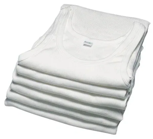 Undershirt, pack of 5, color white, size 5