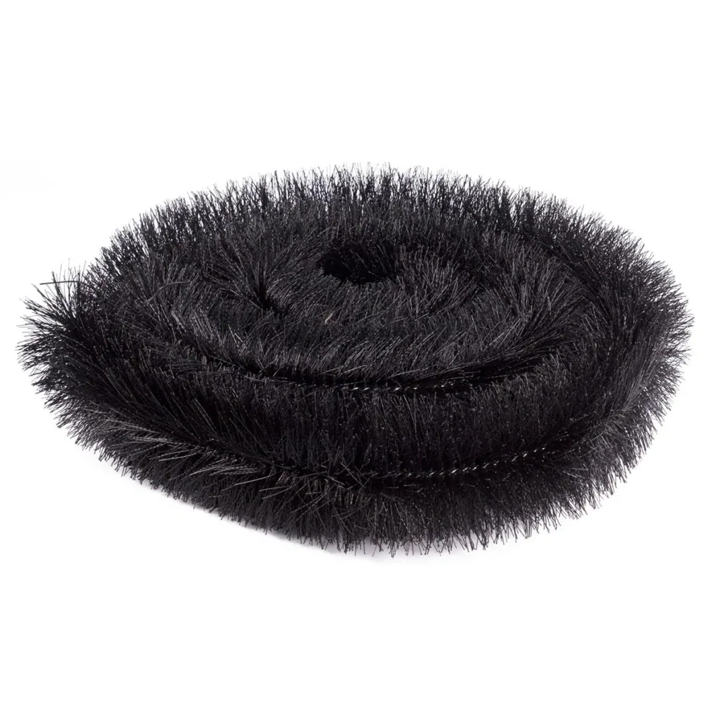 Gutter brush black - Ø10 CM X 4 MTR