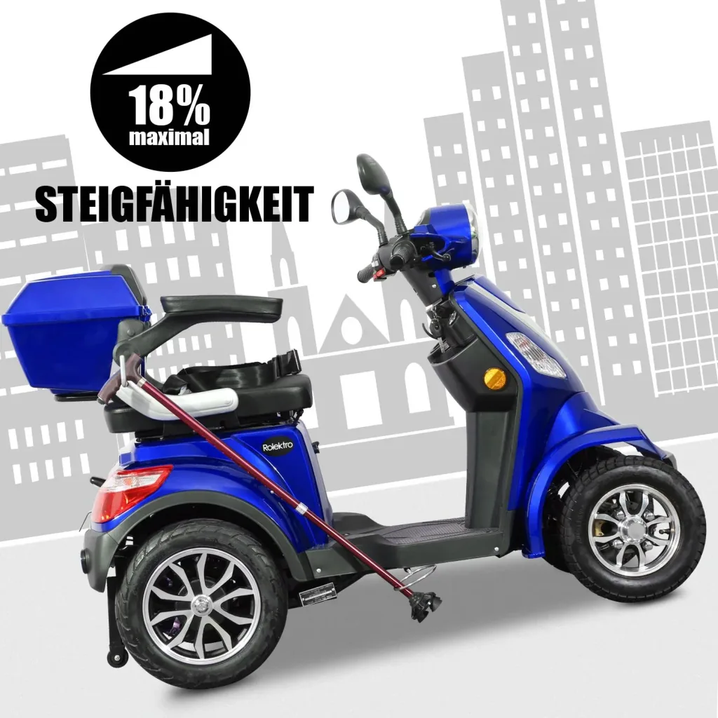 E-Quad 25 V. 2 Blue - 1,000 Watt + Road Legal