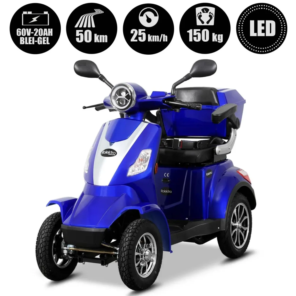 E-Quad 25 V. 2 Blue - 1,000 Watt + Road Legal