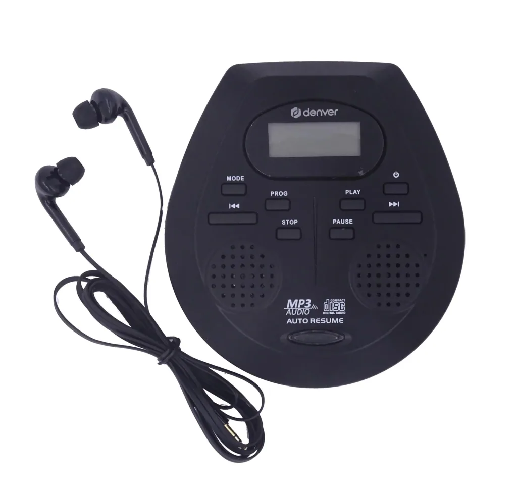 Portable CD player with built-in speakers