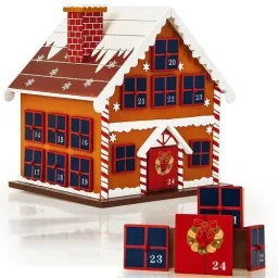 Advent calendar as a winter house - refillable & reusable
