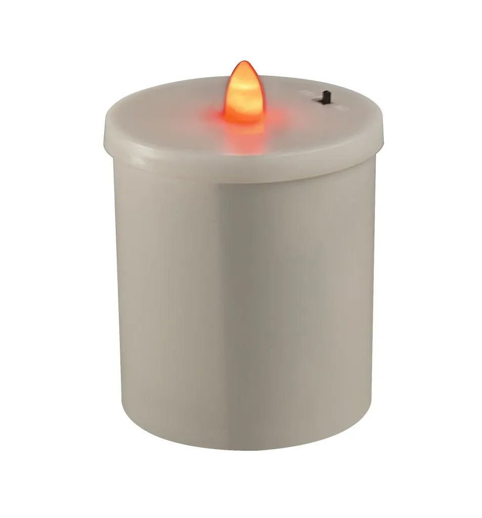 LED grave light red with flickering flame and timer