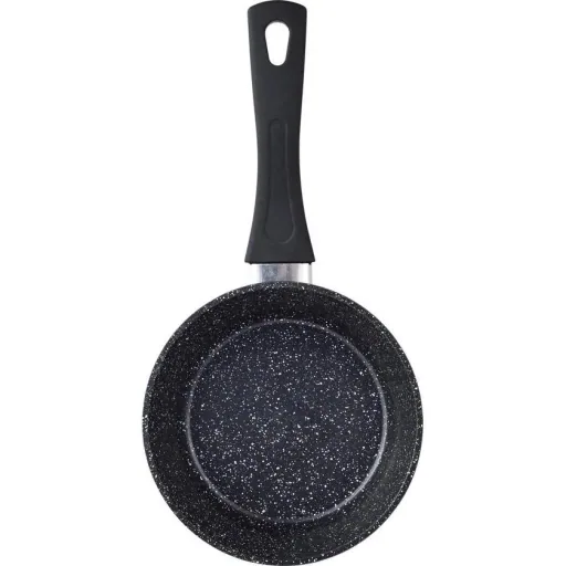 Cheffinger 3-piece pan set - marble coating - black