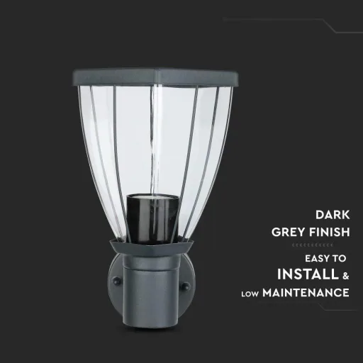 VT-835 Outdoor Wall Light - Stainless Steel - E27 Fitting - IP44