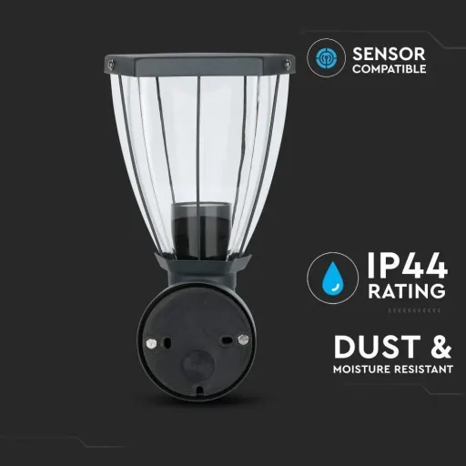 VT-835 Outdoor Wall Light - Stainless Steel - E27 Fitting - IP44