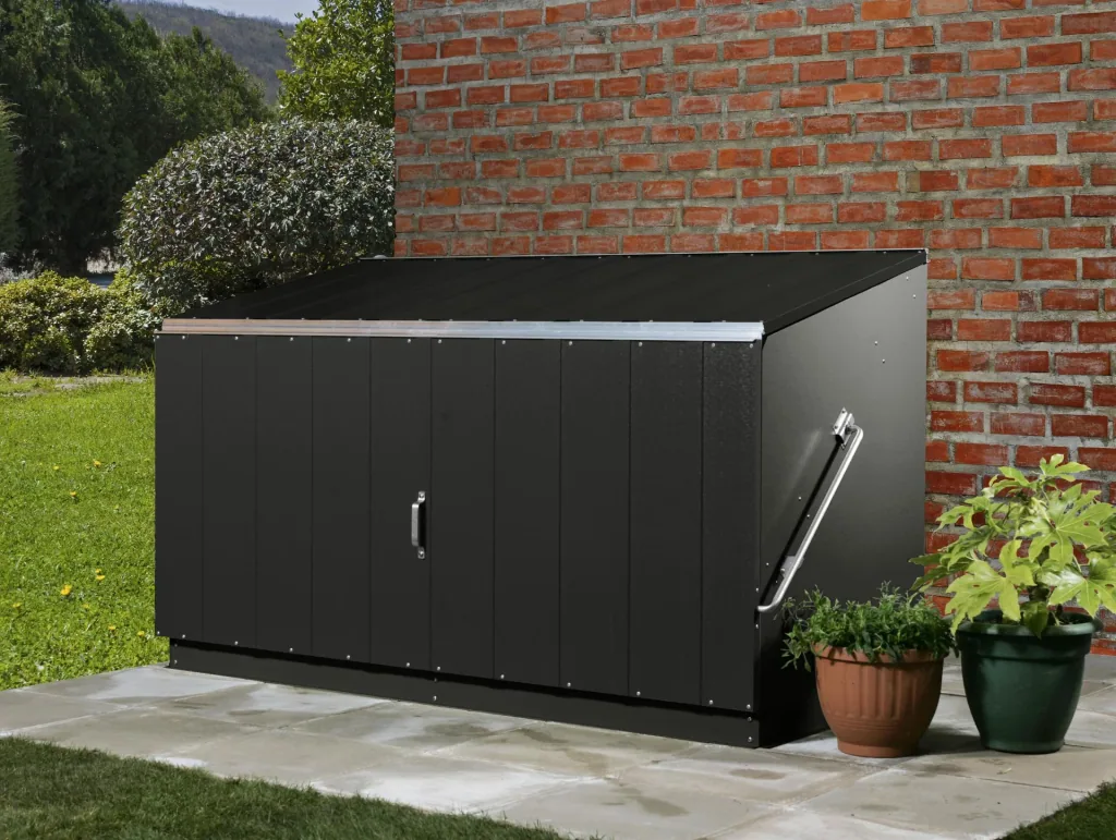 Trimetals Storeguard Tool Shed 194×88×112 cm Anthracite – PVC-Steel, Up-and-Over Door