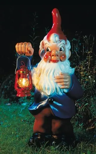 Dwarf with lantern, 95 cm - Giant dwarf