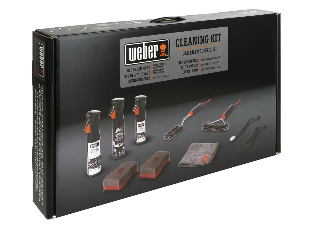 Cleaning kit for enamel gas grills