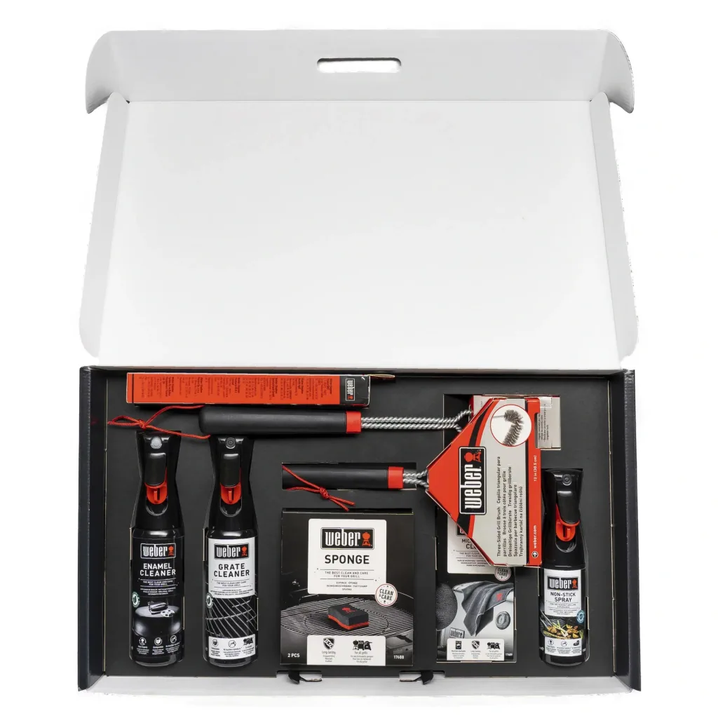 Cleaning kit for enamel gas grills