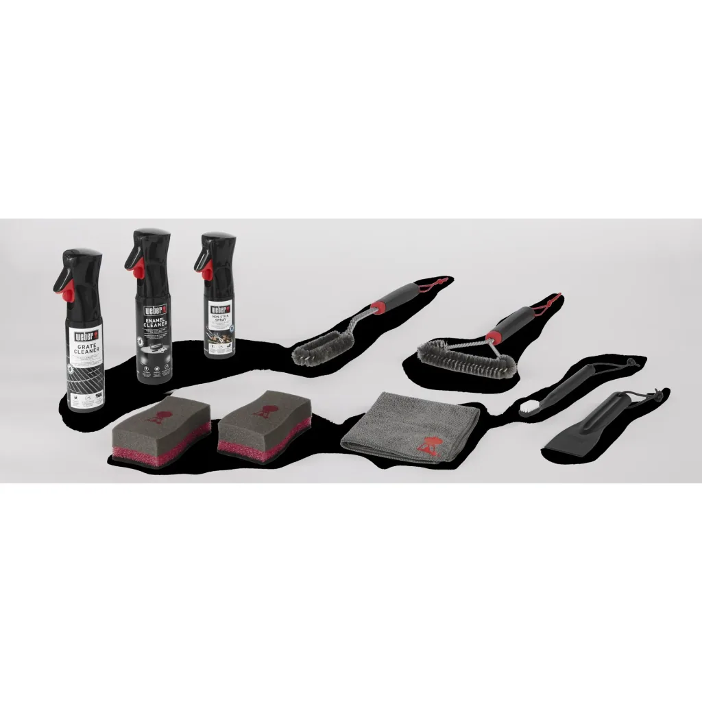 Cleaning kit for enamel gas grills
