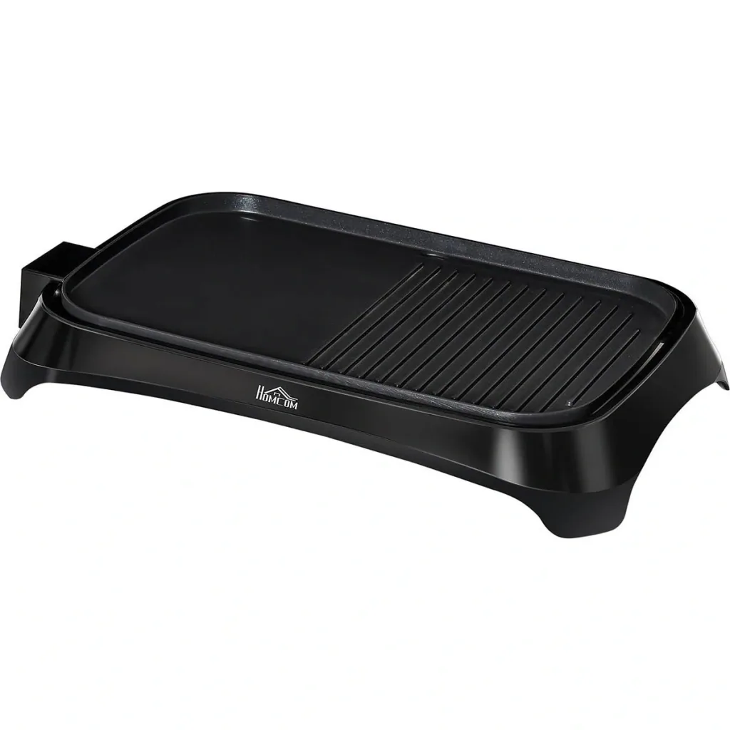 Electric grill table grill electric with adjustable thermostat non-stick grill plate 1600 W BBQ table grill Tep