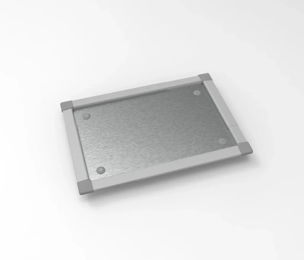 Light well cover telescopic 60 x 120 cm, grey