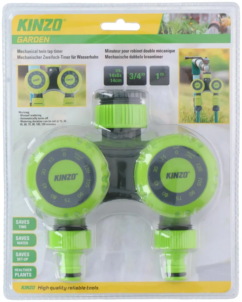 Mechanical dual water timer for the tap